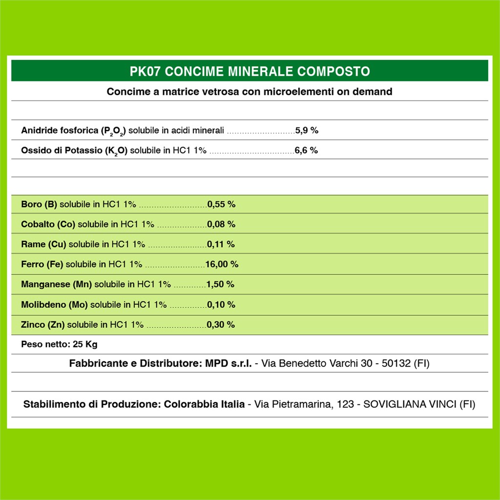 MICROELEMENTI DURATA 12MESI PK10 KG.25